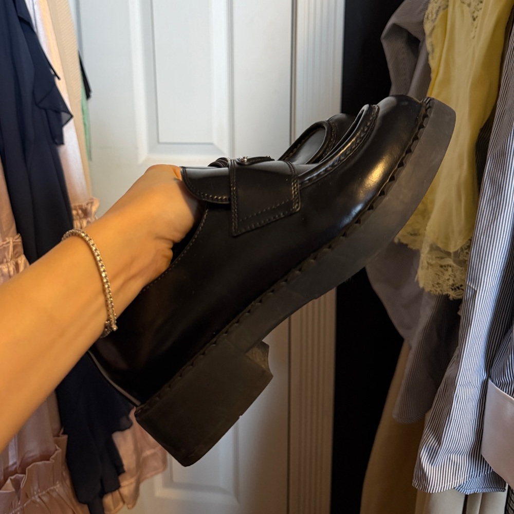 Prada Black Patent Leather women’s Loafers - Picture 2 of 14